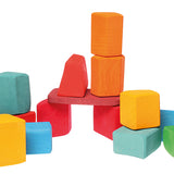 Grimm's 15 Rainbow Coloured Blocks