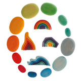 Grimm's Moss Pebbles Building Set