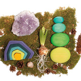 Grimm's Moss Pebbles Building Set