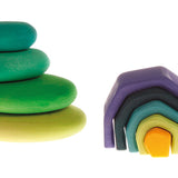 Grimm's Moss Pebbles Building Set