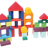 Grimm's 60 Coloured Geo Blocks