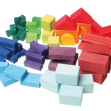 Grimm's 60 Coloured Geo Blocks