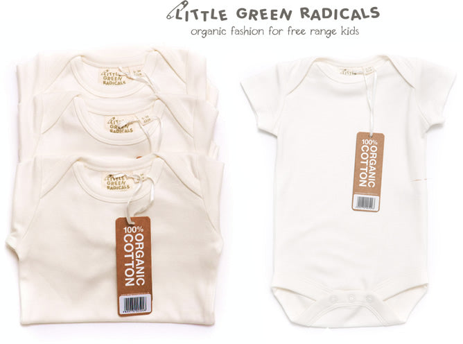 Organic Baby Vests Short sleeve Undyed cotton – Babipur