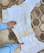 Inside of Bambinex Adult Reusable Incontinence Nappy, super absorbent and comfy, used by teens or adults, buy now at Babipur.