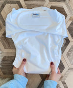 Size 1 Bambinex Reusable Adult Incontinence Nappy, comfy absorbent cloth nappy for adults or teens, buy now at Babipur.