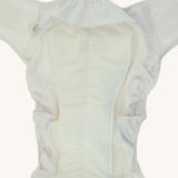 A close up of the Bambinex incontinence booster available at Babipur. Showing the soft incontinence boosters inside the Bambinex adult incontinence nappies for extra absorbency