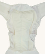 A close up of the Bambinex incontinence booster available at Babipur. Showing the soft incontinence boosters inside the Bambinex adult incontinence nappies for extra absorbency