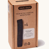 Black and Blum active charcoal water filters 4 pack available at Babipur.