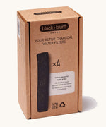 Black and Blum active charcoal water filters 4 pack available at Babipur.