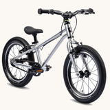Early Rider Brushed Aluminum Belter 16 inch wheel children's bike shown on a plain background