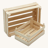 Erzi Wooden Crate - Small. The perfect accessory for any play shop and cafe to store food