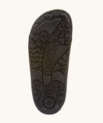 A close up of the black rubber sole detail on the Froddo barefoot leather school boots available at Babipur.