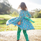 Frugi Party Skater Dress - Enchanted Forest