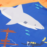 Frugi orange and blue rash vest deep sea diver print detail