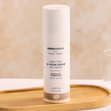 Green People Scent Free 24 Hour Cream pictured on a wooden tray