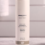 Green People Scent Free Cleanser - 150ml on a white tiled background