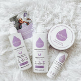 Kokoso unscented scented organic baby range including the soft balm, body wash coconut oil and lotion all available at Babipur.