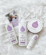 Kokoso unscented scented organic baby range including the soft balm, body wash coconut oil and lotion all available at Babipur.