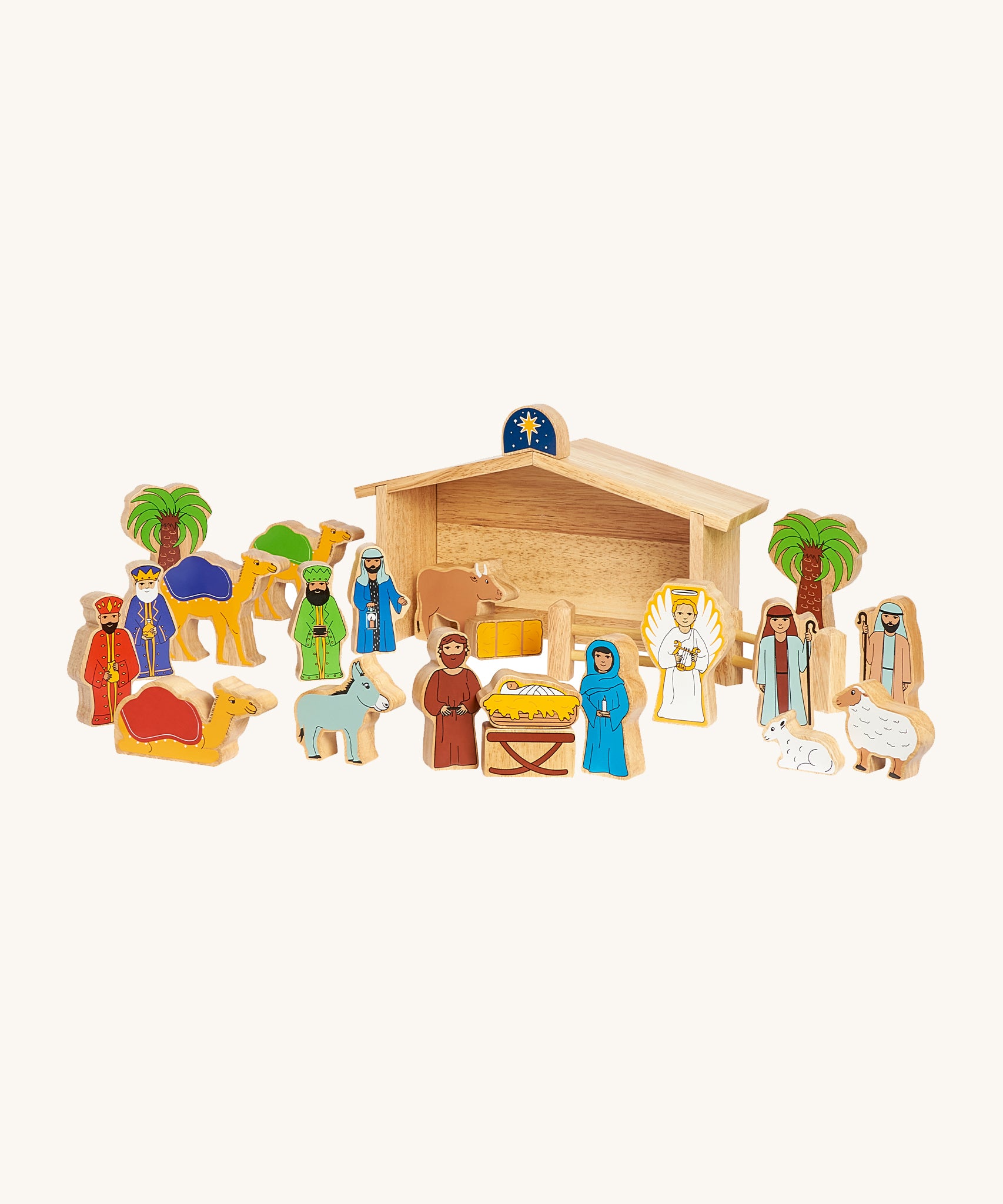 Wooden Nativity Set Deluxe, Fair Trade Lanka Kade – Babipur