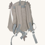 The back of the Lassig kids tiny dragon backpack showing the padded shoulder straps detail