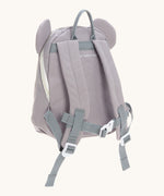 The back of the Lassig kids tiny koala backpack showing the padded shoulder straps detail