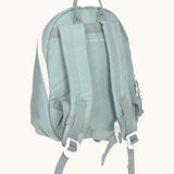The back of the Lassig kids tiny backpack in penguin showing the padded shoulder straps detail