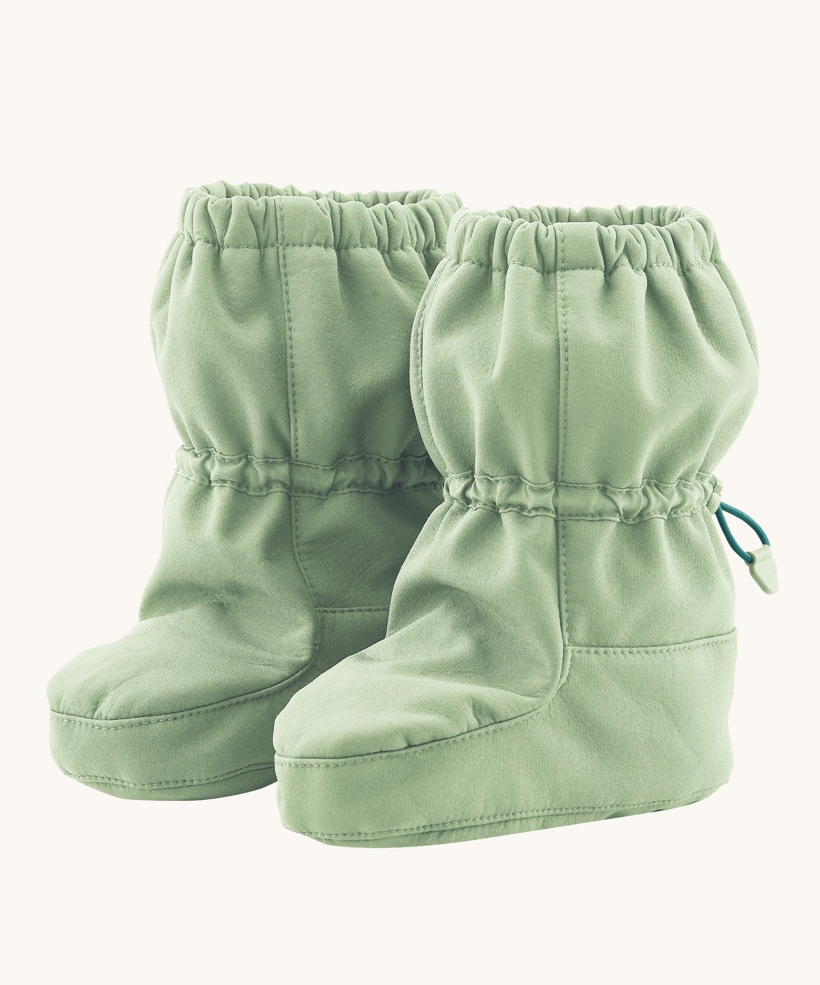 Mamalila baby allrounder winter booties in mint green colour available at Babipur.