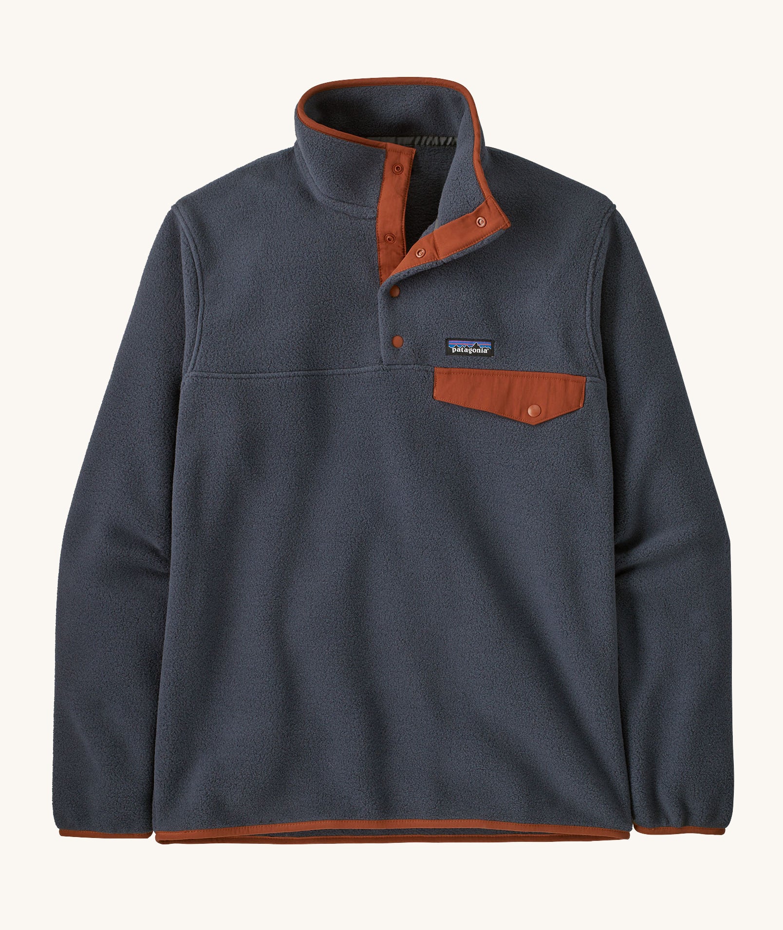 Patagonia Men's Lightweight Synchilla Snap-T Fleece Smolder Blue