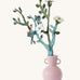 Studio roof small Van Gough inspired bouquet with almond blossom decoration available at Babipur displayed in a pink vase