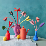 A lovely display using the 3 cardboard  DIY bouquet sets available at Babipur.