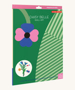 The bright and retro style cardboard packing for the daisy belle wall decoration available at Babipur