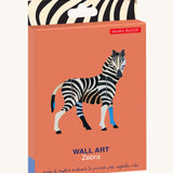 Studio Roof Zebra - 3D Cardboard Model in its vibrant packaging.