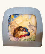 Toverlux nativity scene layered advent story silhouettes available at Babipur. A multiple light silhouettes in a hand sketch style making up a nativity scene