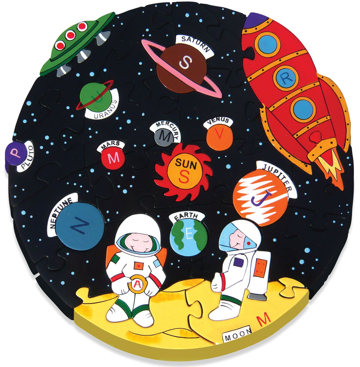 Alphabet Jigsaws Wooden Solar System – Babipur