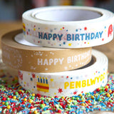 Stack of babipur birthday design tapes