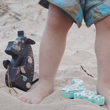 Posable wooden Gruffalo figure with snake