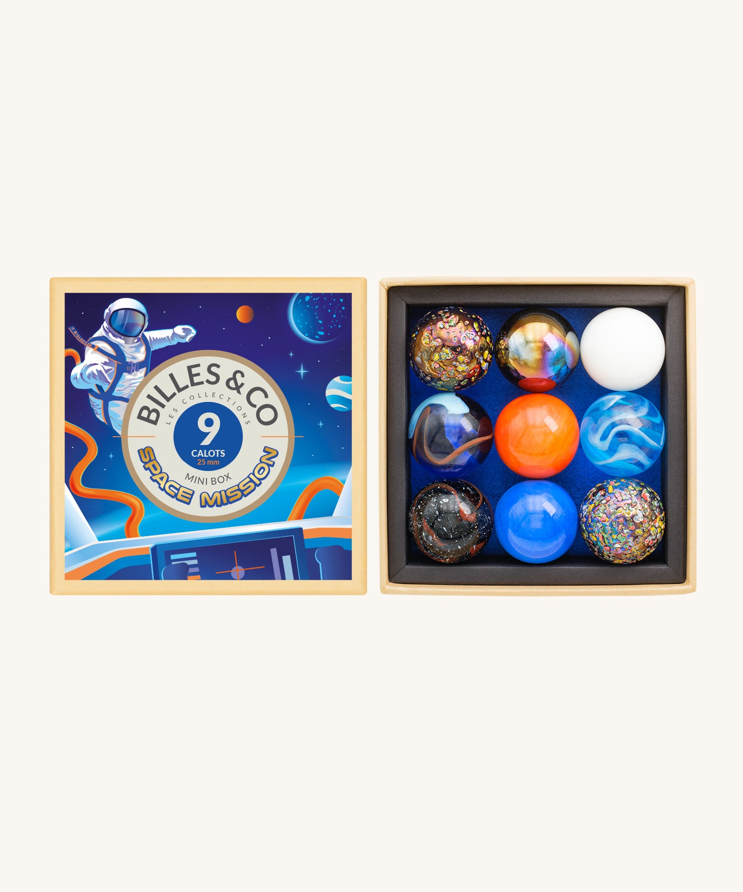 Billes Co Shooter Marbles Mini Box Space Mission – Babipur