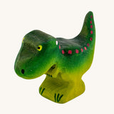 Bumbu Baby Wooden T-Rex Dinosaur on a plain background.