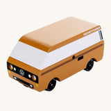 CandyLab Volkswagen T3 Campervan in brown - front view.