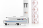 Candylab collectable NASA toy van on a white background