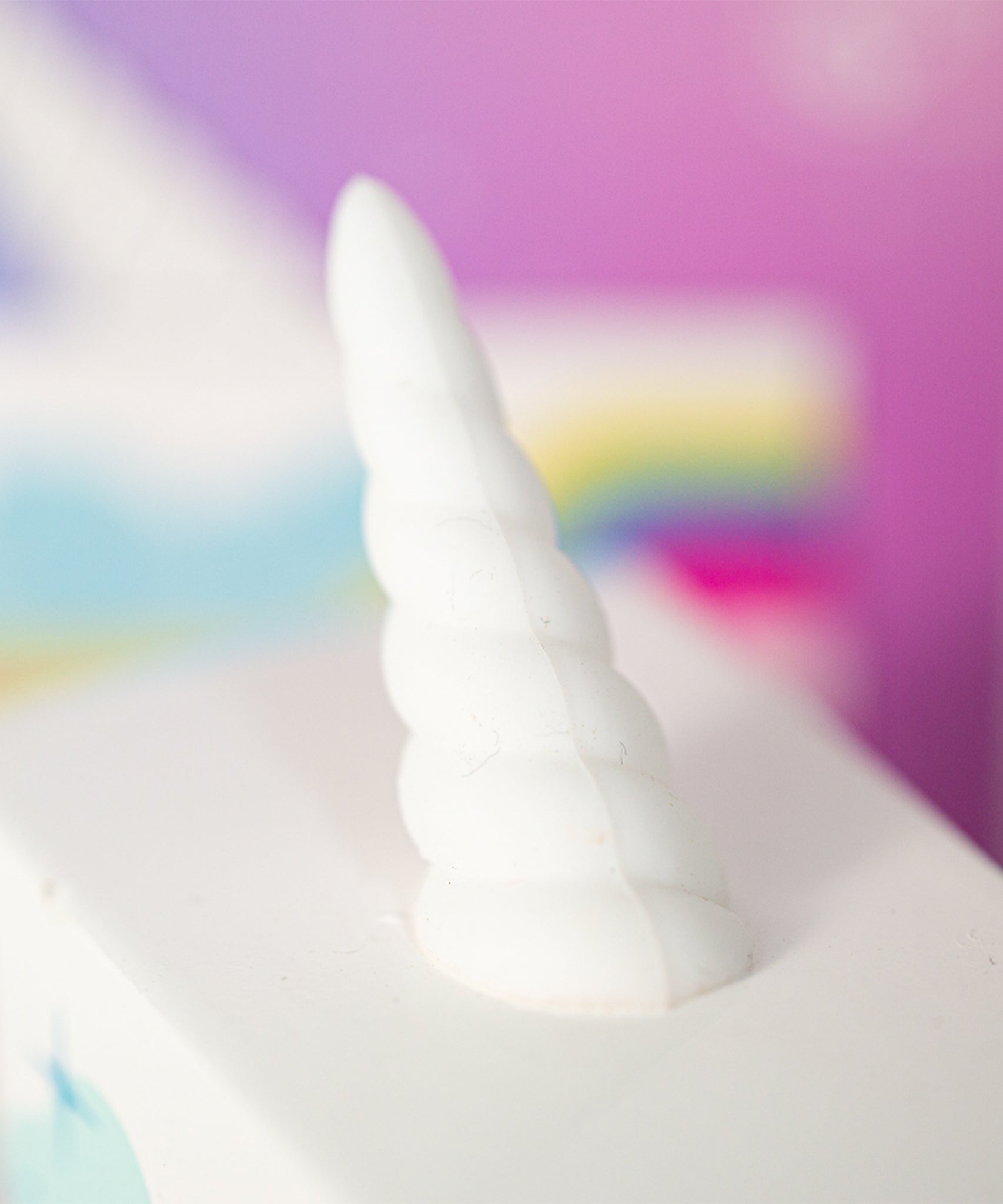 A closer look at the face of the The Candyvan Unicorn 2.0 Van
