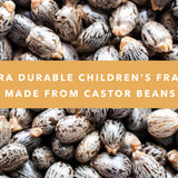 A closer look at the Castor Beans which make the Bird Eyewear Kids glasses frames