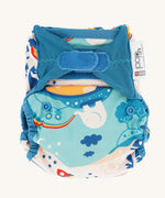 The Close Pop-In x Babipur exclusive reusable nappy wrap, in a Babipur World print