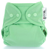 The Close Parent Pop-In reusable cloth nappy with popper fastenings, in mint green