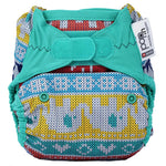 The Close Parent x Babipur exclusive pop-in reusable cloth nappy, in a clyd print