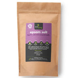 Ecoliving Natural Epsom Salt in a 750g packet pictured on a plain white background