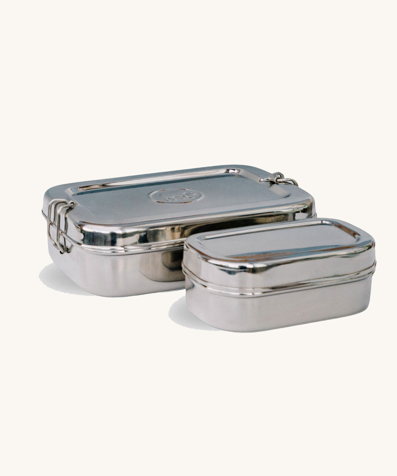 The Elephant Box Jumbo 2-in-1 stainless steel lunch boxes.