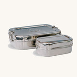 The Elephant Box Jumbo 2-in-1 stainless steel lunch boxes.