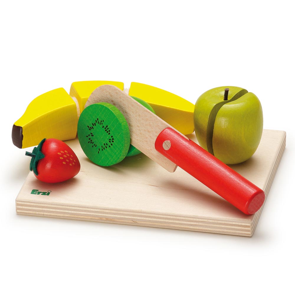 Erzi Fruit Salad Wooden Play Food Cutting Set – Babipur