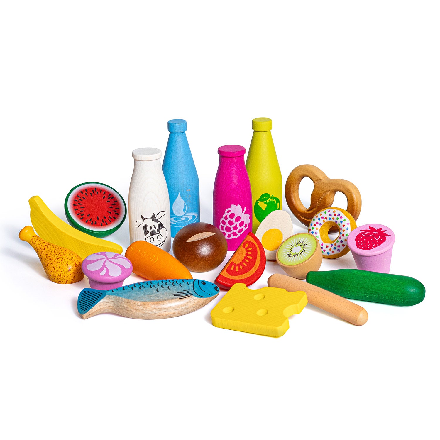 Erzi Wooden Play Food Set Big Box Junior Assortment – Babipur